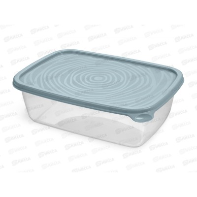 Контейнер Романо прямоугольный 1,6л С852 серо-голубой *24 Контейнер Романо прямоугольный 1,6л С852 серо-голубой *24