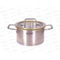 Кастрюля со стеклянной крышкой 77-0218 2,5л 18*10см Linea Palermo Кастрюля со стеклянной крышкой 77-0218 2,5л 18*10см Linea Palermo