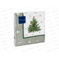 Салфетки 3сл 20л 33*33 Bouquet Новог.гобелен с елочкой *12 25441