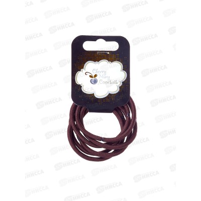 Набор резинок д/в CHERRY MARY, V/R4033, 6шт №02 коричневый