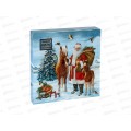 Салфетки 3сл 20л 33*33 Bouquet Home Дед мороз с друзьями 25401*12