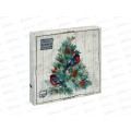 Салфетки 3сл 20л 33*33 Bouquet Home Изящная ель 25437 *12