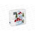 Салфетки 1сл 40л 24*24 Desna Design Снеговичек,57833*32