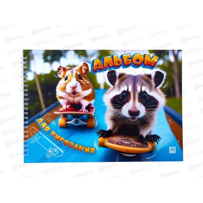 Альбом д/рис.40л Lamark Гонка на скейтах., греб. офсет 88866 *30