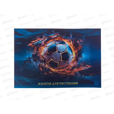 Альбом д/рис.40л Lamark Футбольный мяч. офсет, склейка 82505 *25 Альбом д/рис.40л Lamark Футбольный мяч. офсет, склейка 82505 *25