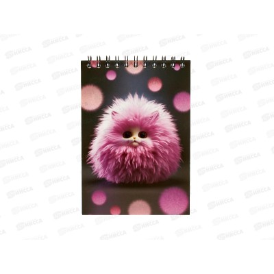Блокнот 40л. Lamark А6 Пушистики. клетка, на гребне. 0303 *30