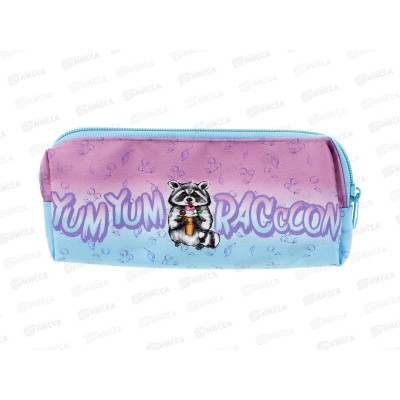 Пенал-косметичка Lamark Сластена енот 19,5*7*3см. молния,. 0038 *20