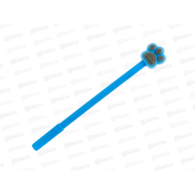 Ручка шарик. синяя Лапка, котик *12 Р-С27