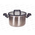 Кастрюля Lara LR02-293 Премиум нержавеющая сталь 22*13,5см 5,1л индук, все виды плит