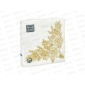 Салфетки 3сл 20л 33*33 Art Bouquet Золотые розы *12 25018