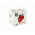 Салфетки 1сл 100л 24*24 Bouguet Elegant Клубника, 57386 *16