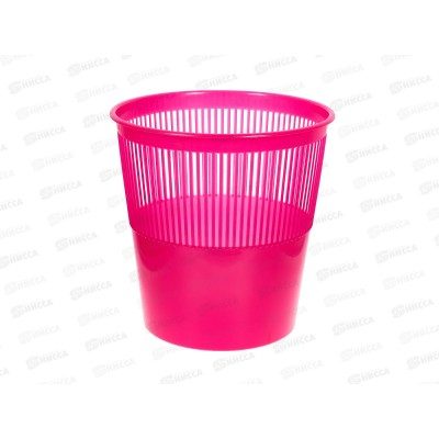 Корзина д/бумаг Tukzar 12л пластик. РОЗОВЫЙ  S99303-2 *10