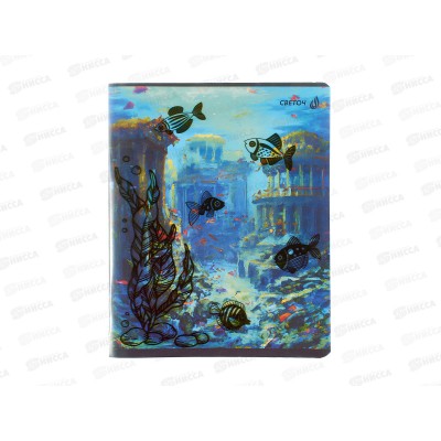 Тетрадь 48л кл. SVETOCH Морские красоты, пластик, 01501  *10/60