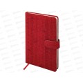 Еженедельник BRAU 2026 А5,Augustus п/кожу, красный, 117160 *10