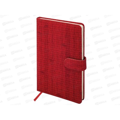 Еженедельник BRAU 2026 А5,Augustus п/кожу, красный, 117160 *10
