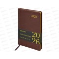 Еженедельник BRAU 2026 А5,Iguana п/кож,коричневый.,117169 *12