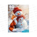 ПАЗ 60 эл. Лисенок и снеговичок, П60-7599  *24