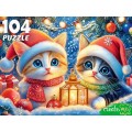 ПАЗ 104 эл. Котята под елкой, Х104-7600