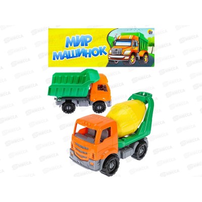 Набор грузовиков №2 Строительный (Самосвал + Бетоновоз), И-9532 *12 Набор грузовиков №2 Строительный (Самосвал + Бетоновоз), И-9532 *12