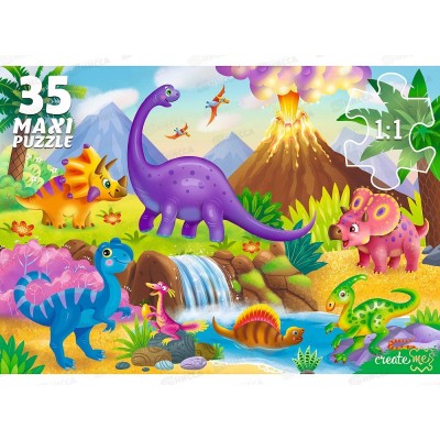 Пазлы-макси. 35 эл. Динозавры №8, П35-7735 *12
