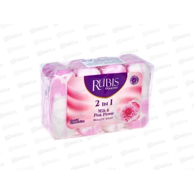 Rubis мыло экопак Milk&Pink Flower 360г *24
