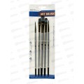 Кисти набор BASIR 5шт. художествнные MC-6802 *12