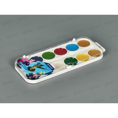 Акварель Alingar медовая 12цв. Колибри п/у, б/к, AL6808 *15