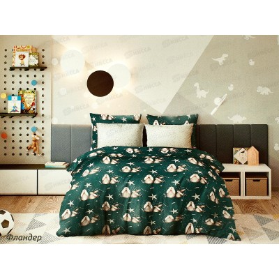 Комплект постельного белья 1,5сп Бязь 120гр НН Фландер 500443-1+510920-3 70*70(1)