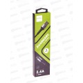 Кабель PERFEO USB2.0 A вилка - MicroUSB вилка 2.4А 1м, U4024