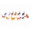 Набор Кошек №YX-PC212-2 пакет 22*21*3 Набор Кошек №YX-PC212-2 пакет 22*21*3