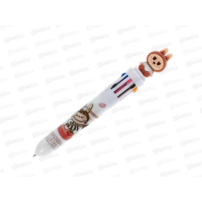 Ручка авт. MAZARI Зубастик 10-ти цв., 0,7мм 4диз. 117-4 *12