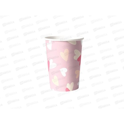 Стакан бумажный 6шт 250мл СЕРДЦА *12 Стакан бумажный 6шт 250мл СЕРДЦА *12
