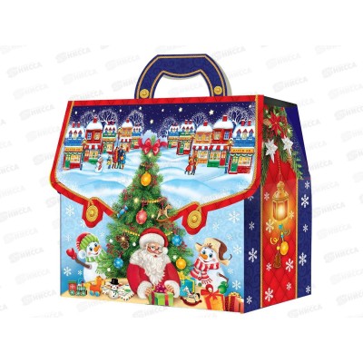 Коробка картонная 1,8кг МГК Портфельчик-Елочка *60