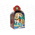 Коробка картонная 1,0кг ИСКОРКА 115*115*180/230 *150