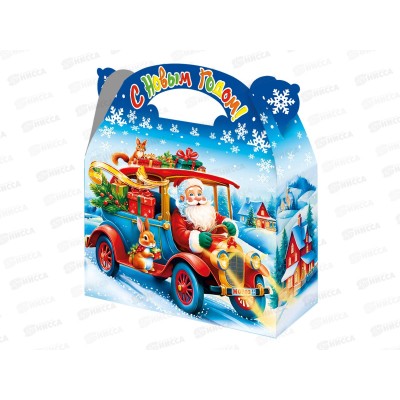 Коробка картонная 1,5кг НГ мчится 220*90*200/260 *140