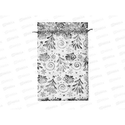 Мешочек из органзы 300*200мм Новый год Елочки *50/250