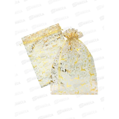 Мешочек из органзы 300*200мм НГ Олени *50/250
