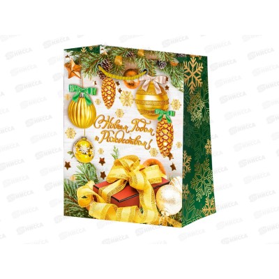 Пакет бум. лам. L 264*136*327 Микс Новый год №2