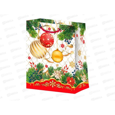 Пакет бум. лам. L 264*136*327 Микс Новый год №3 *12