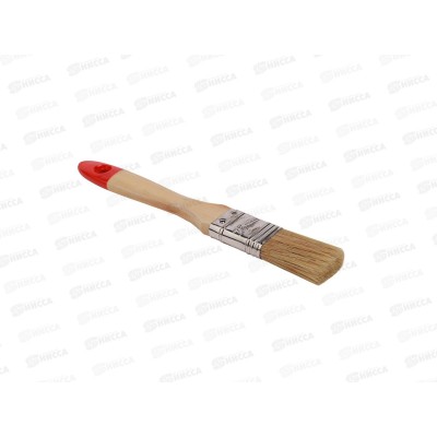 Кисть плоская "Классик-Эксперт" нат.щет дер.ручка 25мм  0112111  *12