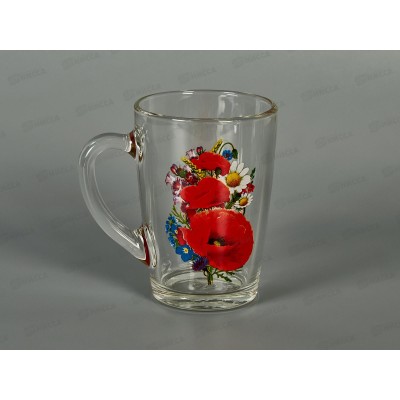 Кружка 300мл 334-Д Маковое поле (лепок)