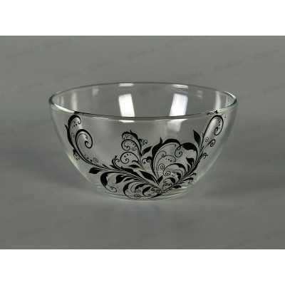 Салатник средний 425/1-Д Криуль черный *12