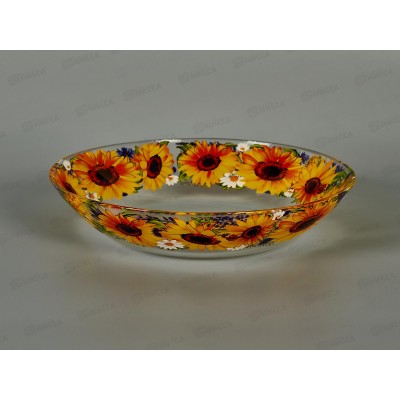 Тарелка суповая 887/1-Д Подсолнухи d-21см