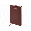 Ежедневник BRAU 2026 А5,Profile, балакрон, коричневый 117072