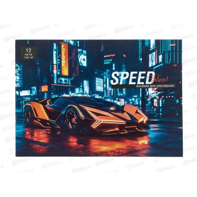 Альбом для рисования 12л ПП Авто в городе - 4, 2диз., 12-7543 *10 Альбом для рисования 12л ПП Авто в городе - 4, 2диз., 12-7543 *10