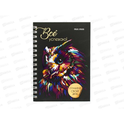 Ежедневник ПП А6 48л Сова, недатир., 48-1557