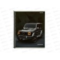 Тетрадь 48л клетка ПП Стильное черное авто - 3, гребень, 48-5586 *10/80
