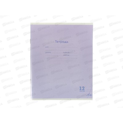 Тетрадь 12л косая линия ПП Классика NEW Сиреневая, 12-1424 *10/240