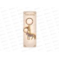 Брелок со стразами "Сияющая лошадка" 4,5*6,5см, Т-2638
