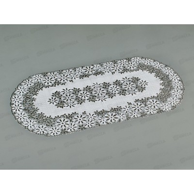 Салфетка ажурная GRACE Лейс 40*84 LO-1008В овал 109345 *12